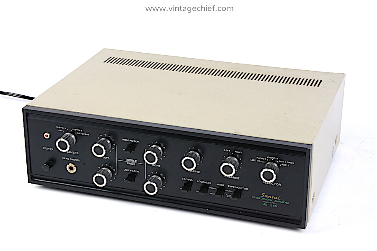 【2024】お歳暮・冬ギフト Sansui Vintage Serviced AU-555 Black | Phono | Amplifier アンプ