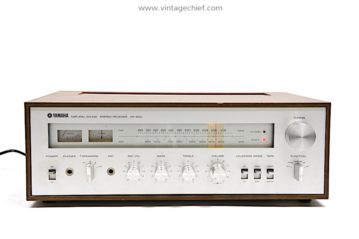 Vintage Yamaha CR-400 Receiver - Wooden Case
