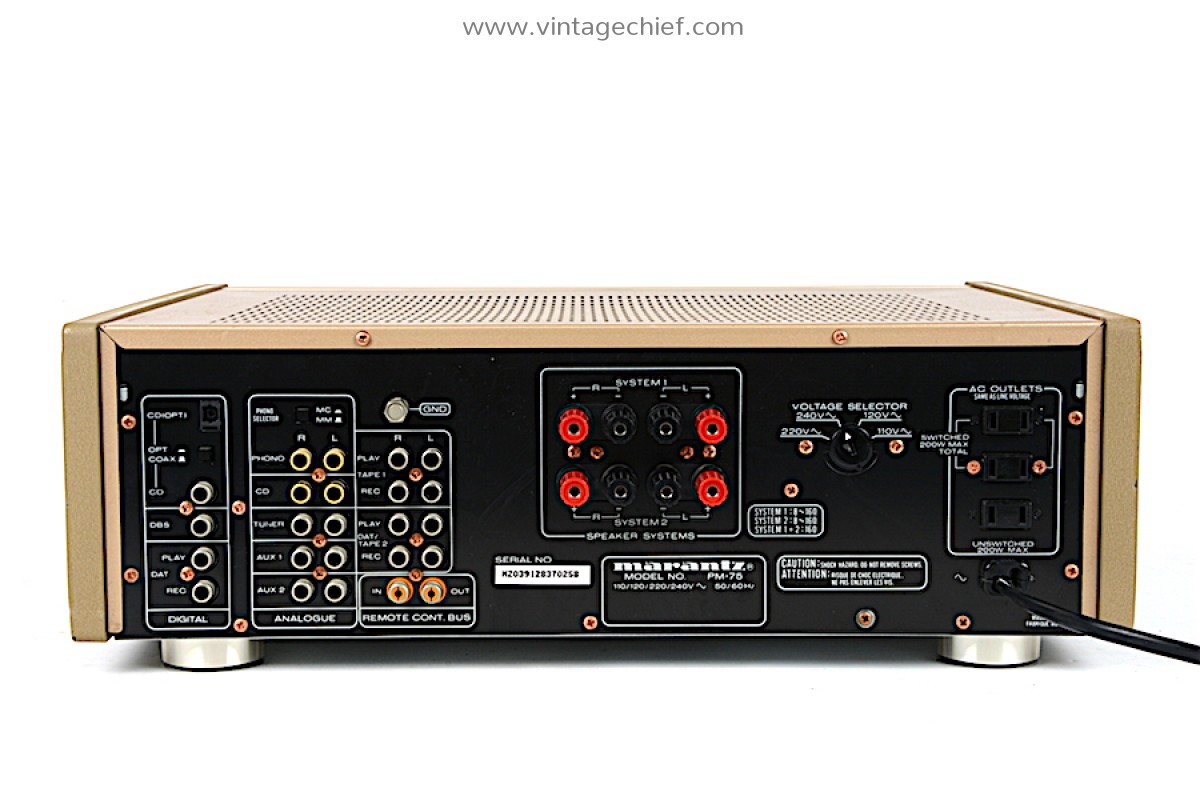 marantz pm-75 プリメインアンプ Marantz PM-75 Amplifier with Philips TDA1541A d/a converter