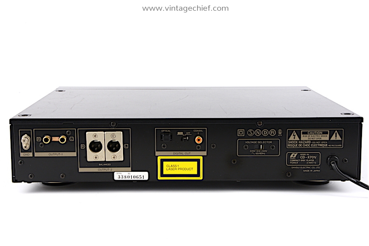 High End Sansui CD-X701i CD Player - Balanced Outputs