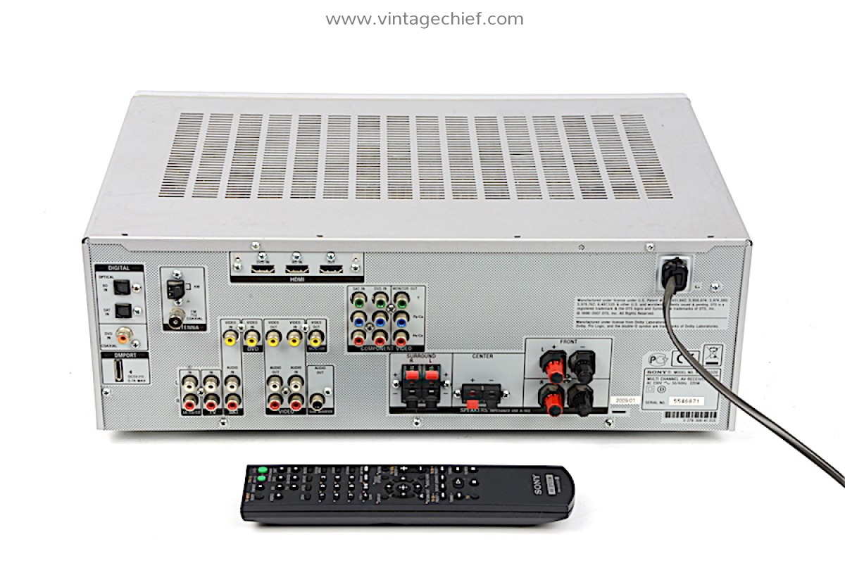 Sony Str Dg520 5 1 Receiver Remote Control 100 Watt Per Channel Hdmi