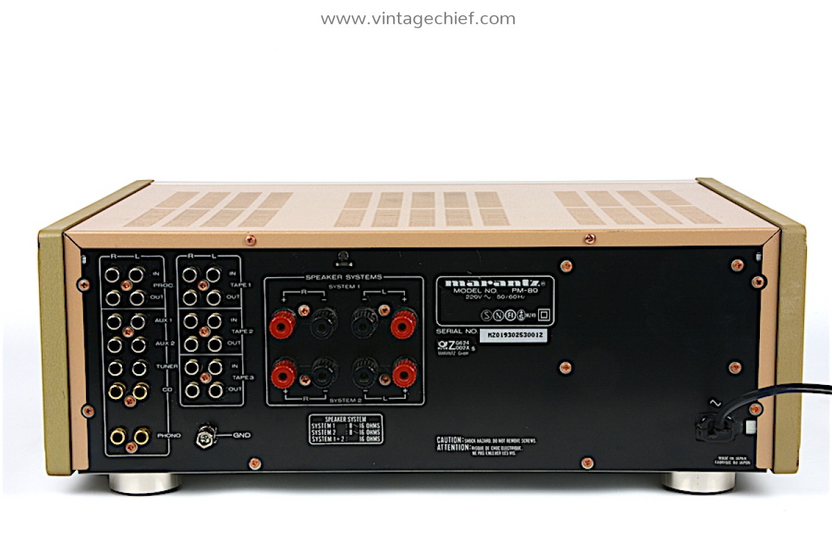 Audiophile Marantz PM-80 Integrated Stereo Amplifier