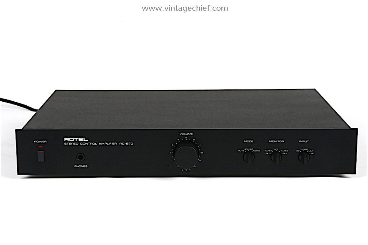 Rotel RC-870 Preamplifier - Phono MM MC
