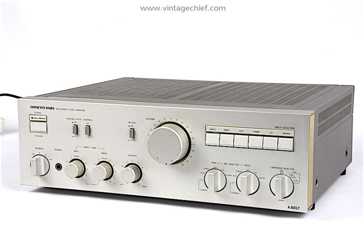 Onkyo Integra A-8057 Amplifier | Phono MM MC | Silver | Stereo