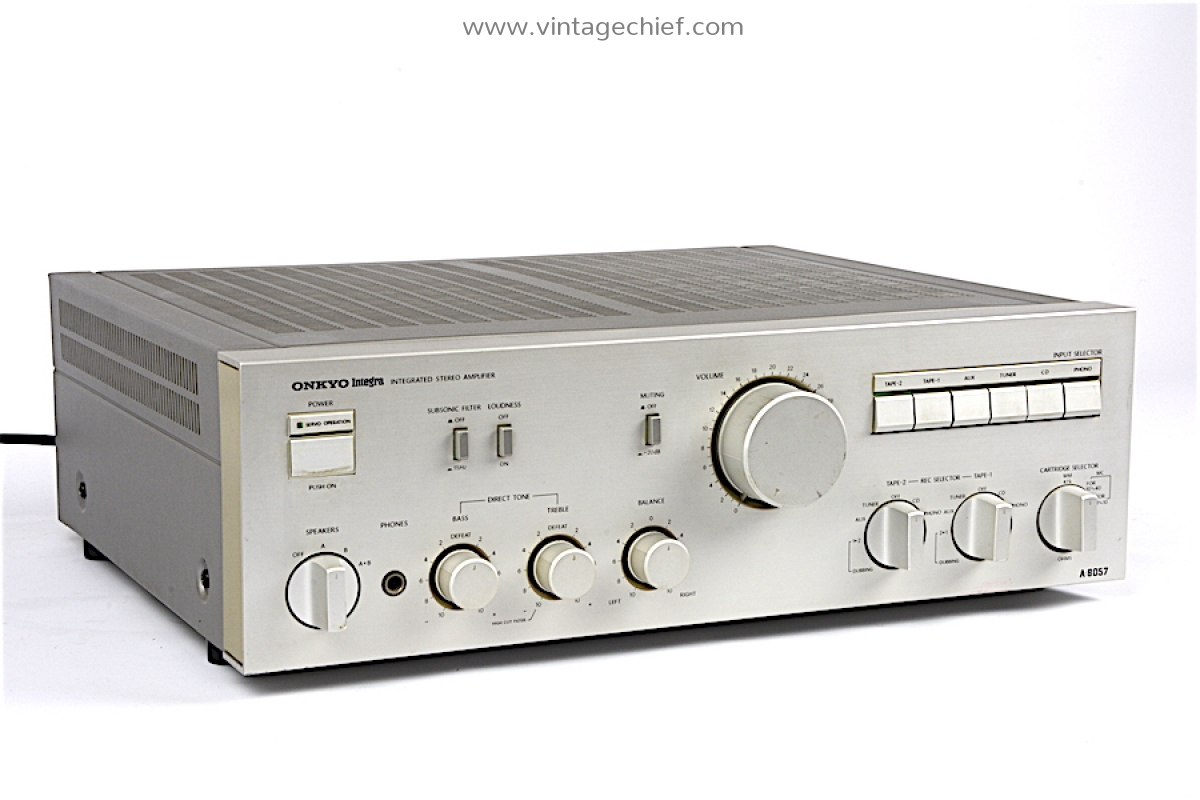 Onkyo Integra A-8057 Amplifier | Phono MM MC | Silver | Stereo
