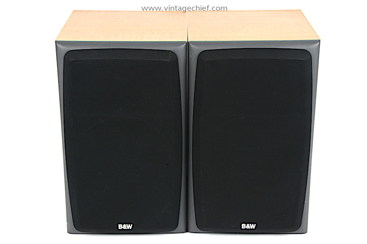 Bowers & Wilkins DM303 Speakers with Speaker Grills Maple Color