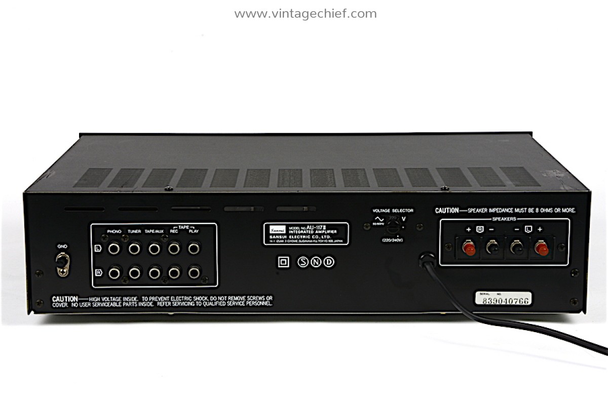 Vintage Sansui AU-117 II Amplifier - Phono