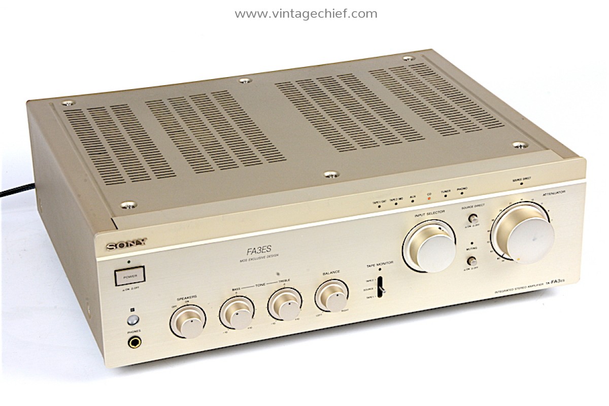 High End Sony TA-FA3ES Amplifier - Champagne - Phono MM MC - Sony ES