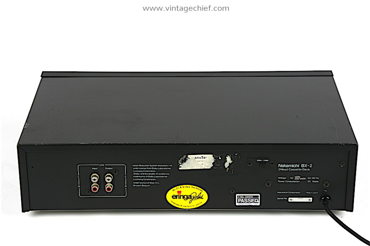 Nakamichi BX-2 Cassette Deck | Defective | For Parts or Repair