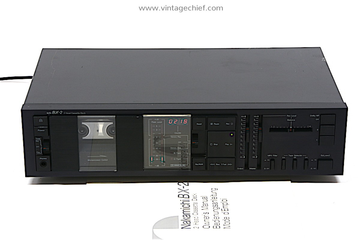 Nakamichi BX-2 Cassette Deck | Defective | For Parts or Repair