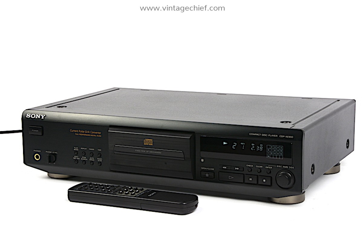 Sony CDP-XE900 CD Player + Remote + Manual - Sony Fixed Pick