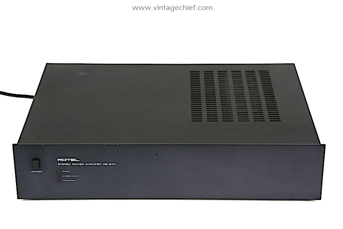 ROTEL RB-870 パワーアンプ Rotel RB-870 Stereo Power Amplifier | 2 x 60 Watt | Vintage