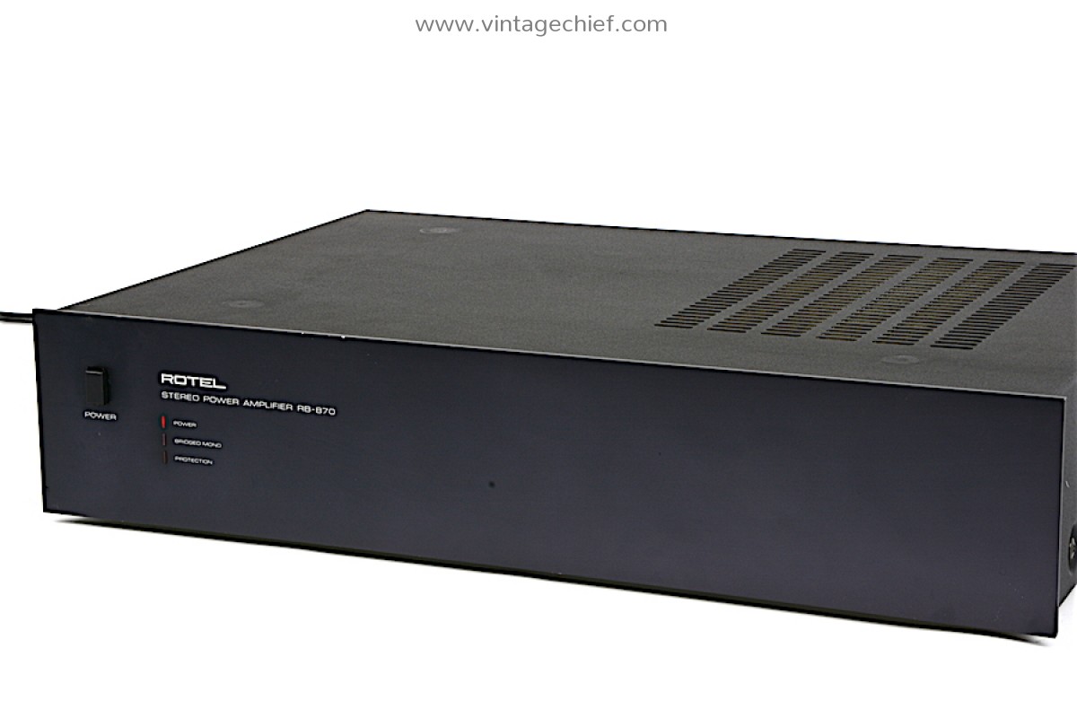 Rotel RB-870 Stereo Power Amplifier | 2 x 60 Watt | Vintage | Audio | HiFi