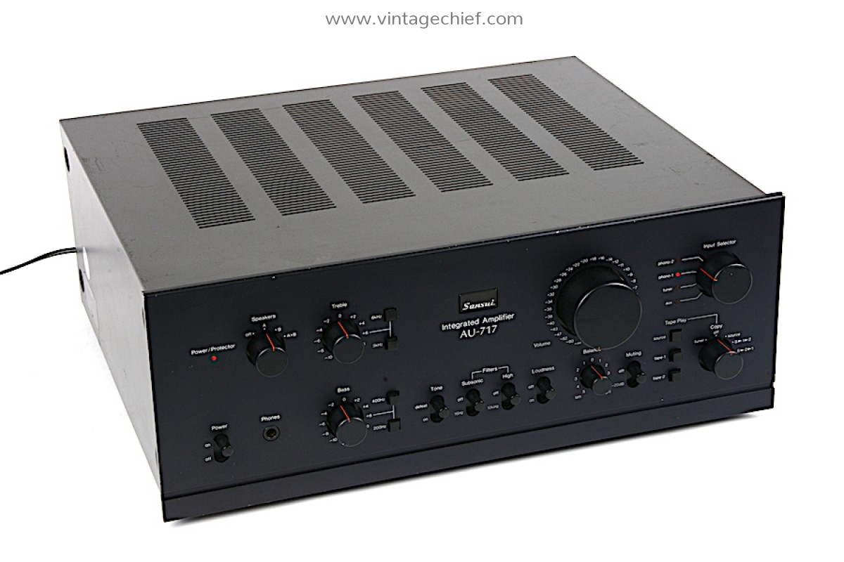 アンプ SANSUI AU-707 Amplifier SANSUI AU-707 DC Integrated Amplifier Amp 225W AC100V Black