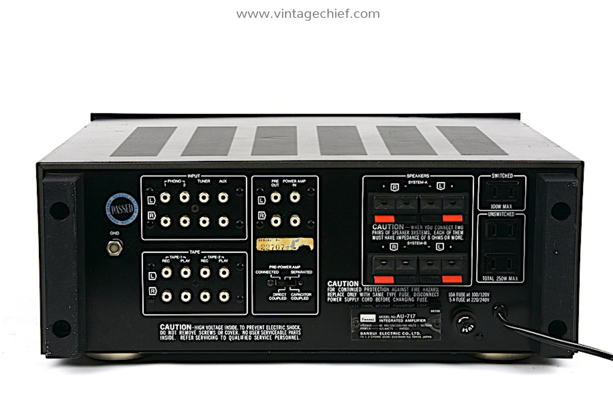 High End Sansui AU-717 Dual Mono Stereo Amplifier