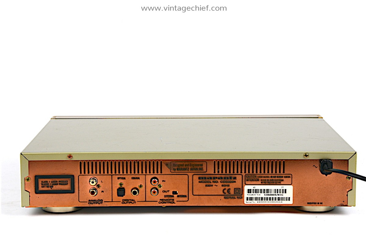 Champagne Marantz CD6000 OSE KISignature CD Player + Marantz RC6000CD