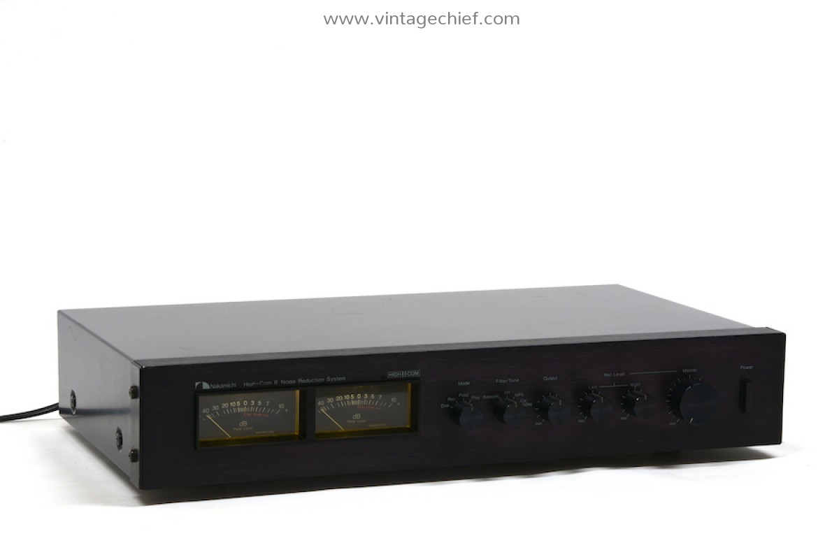 Nakamichi High-Com II Noise Reduction System | VU Meters | Disk Mode