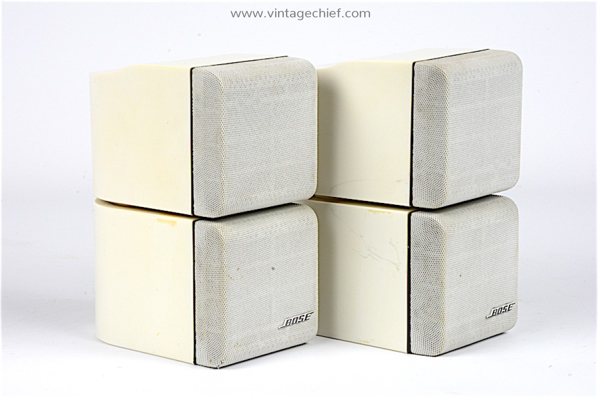 2 White Bose Acoustimass Series II Cube 