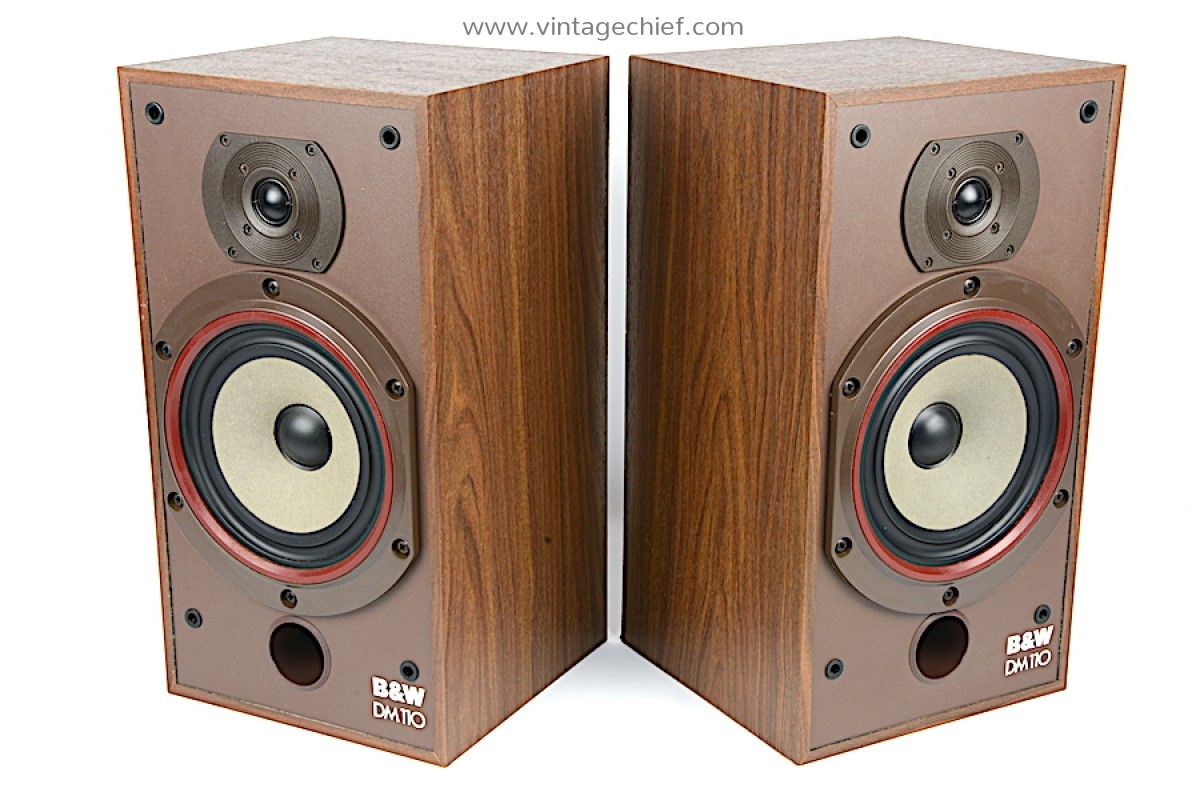Vintage Bowers & Wilkins DM110 Speakers American Walnut