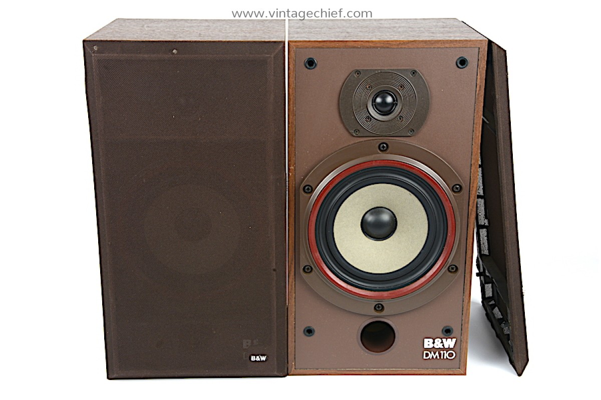 Vintage Bowers & Wilkins DM110 Speakers American Walnut