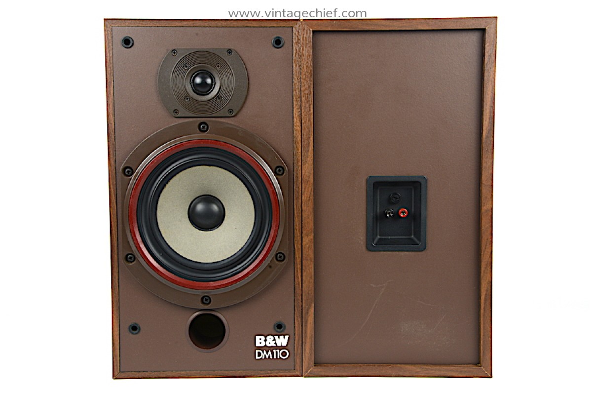 Vintage Bowers & Wilkins DM110 Speakers American Walnut