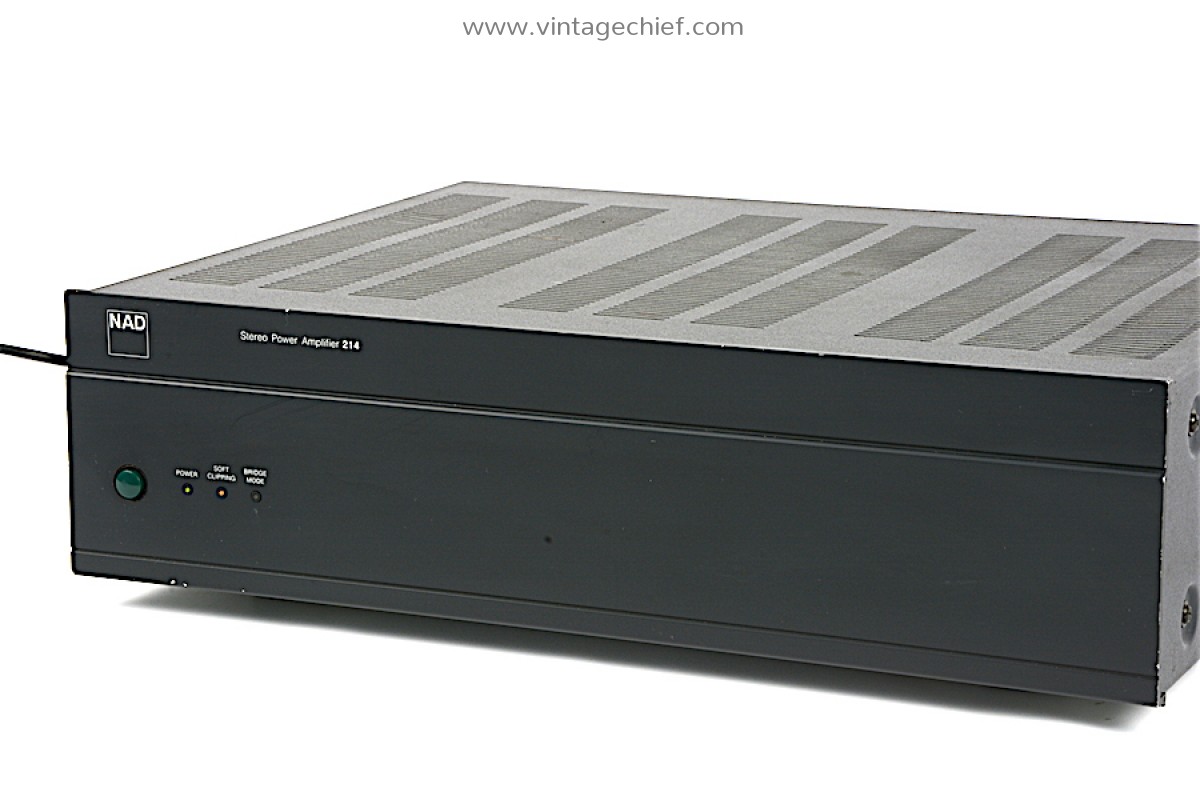 NAD 214 Stereo Power Amplifier 2 x 80 Watts Stereo 240 Watt Mono