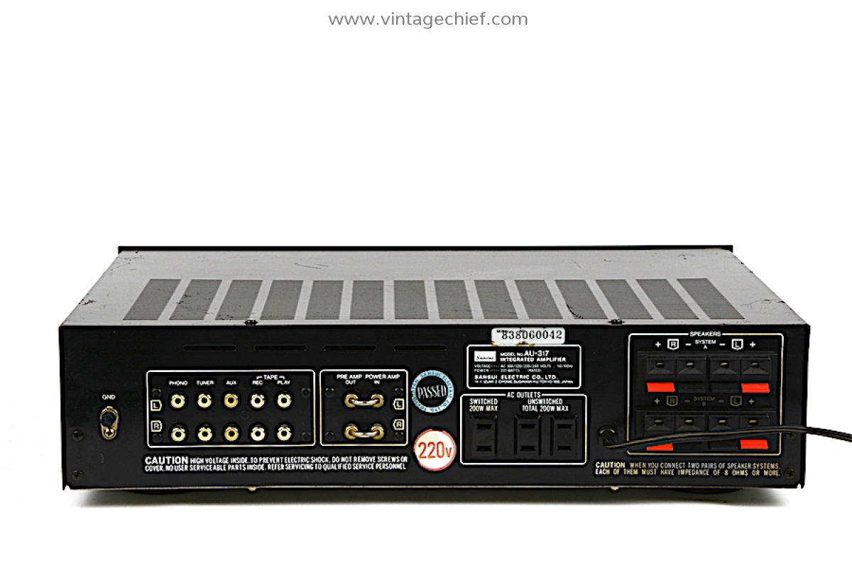 Vintage Sansui AU-317 Amplifier | Phono | 2 x 50 Watt