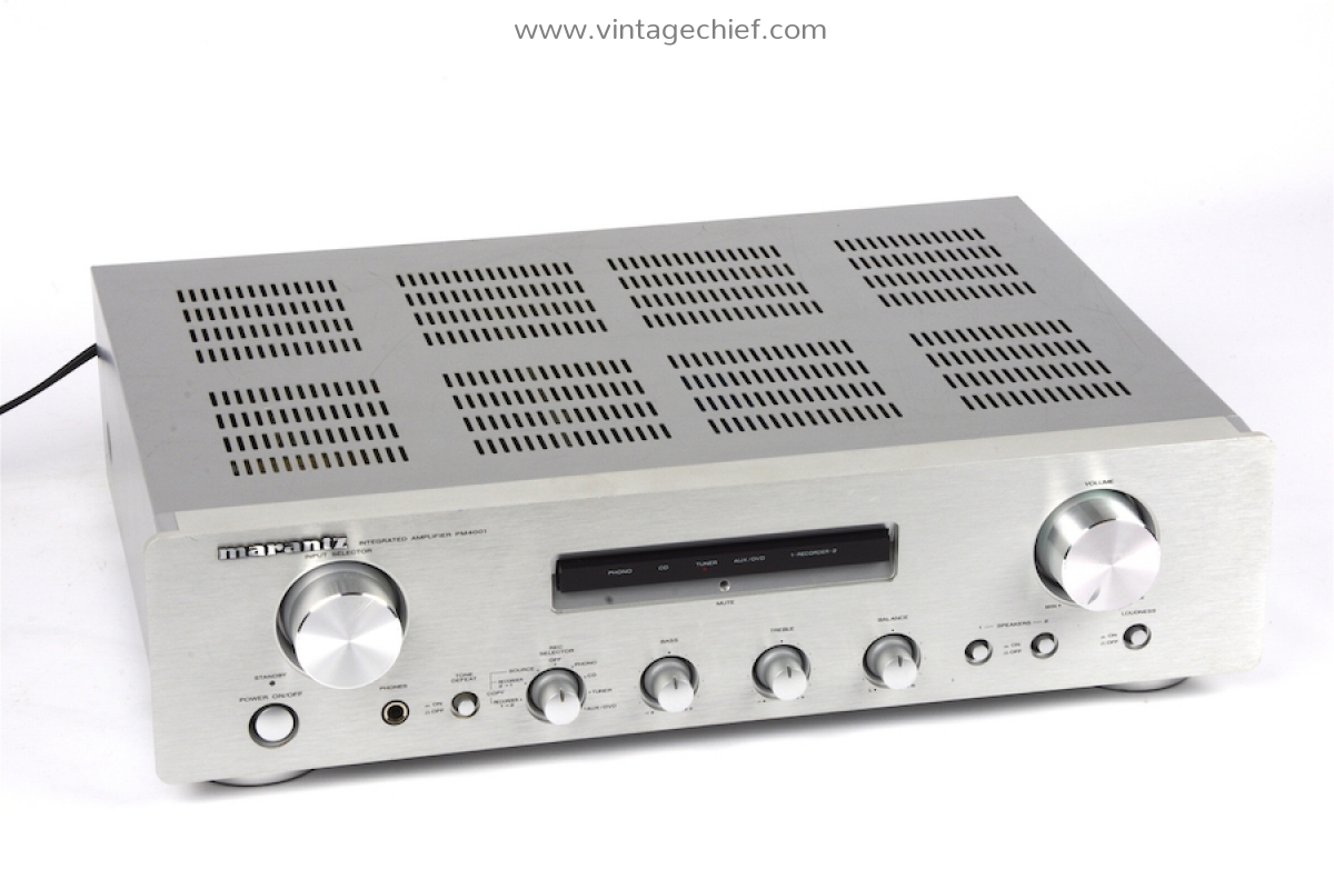 Marantz PM4001 Amplifier | Silver | Phono | 2 x 40 Watt | Stereo