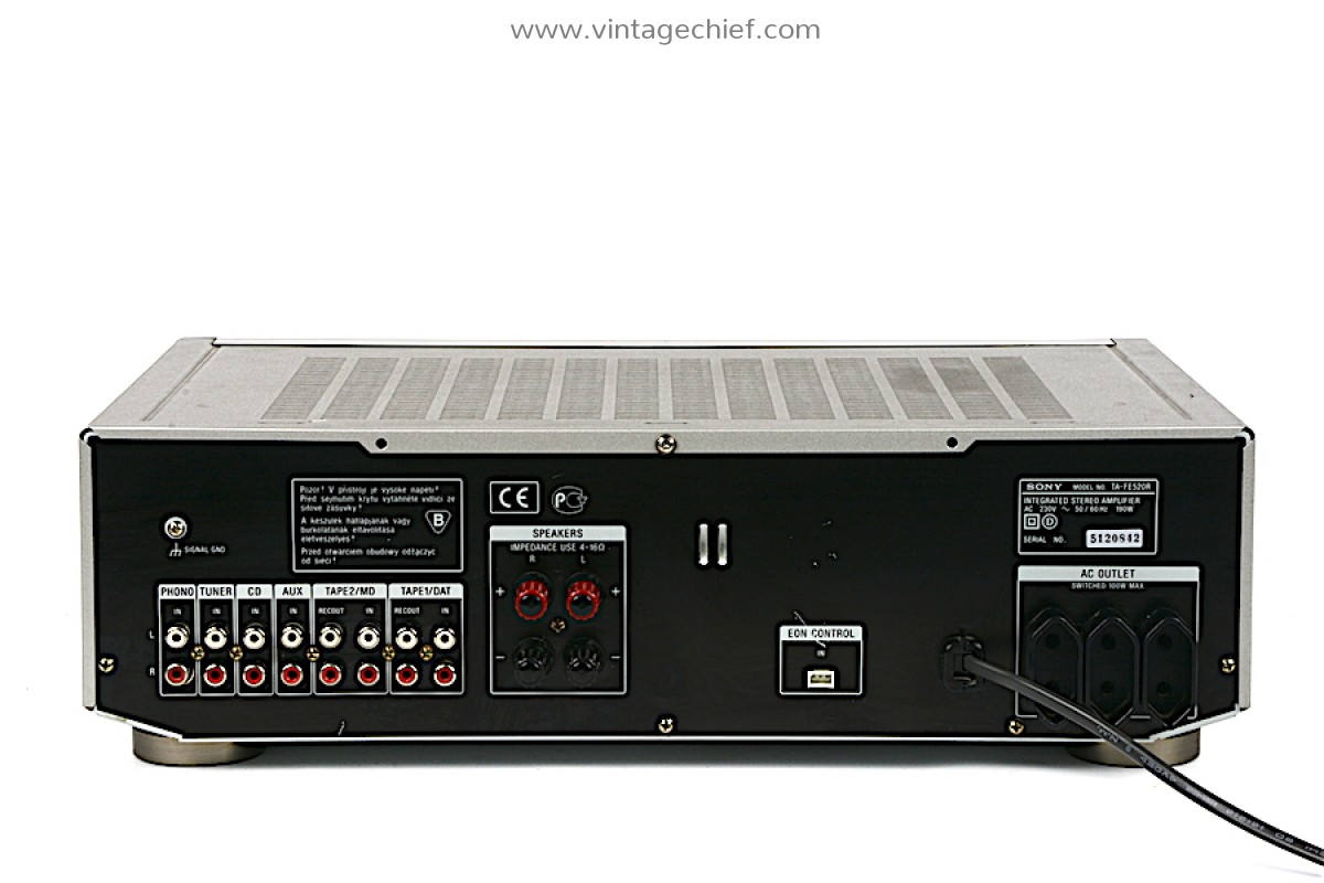 Ampli Sony TA-FE320R Intégré Révisé, 2 Canaux, Entrées/sorties Multiples