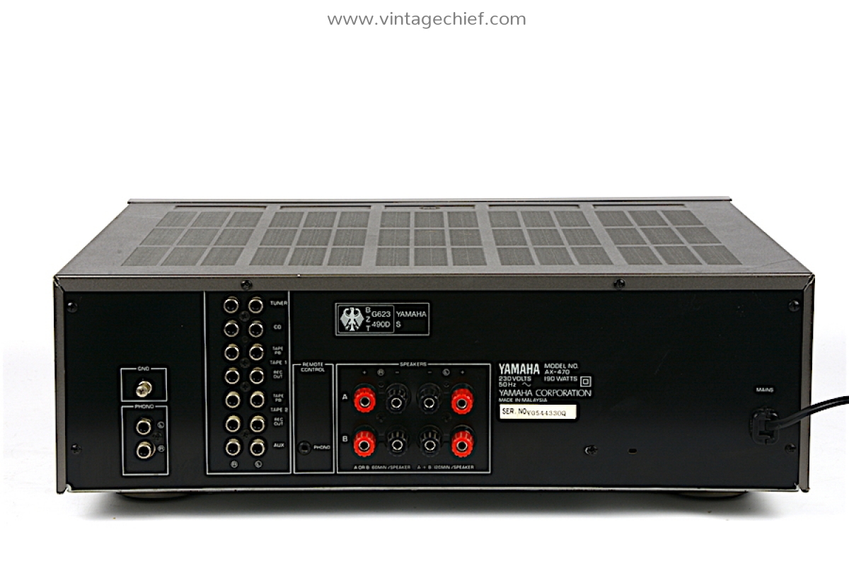 Yamaha AX-470 Natural Sound Stereo Amplifier | Titanium | 2 Yamaha AX-470 Natural Sound Stereo Amplifier | Titanium | 2