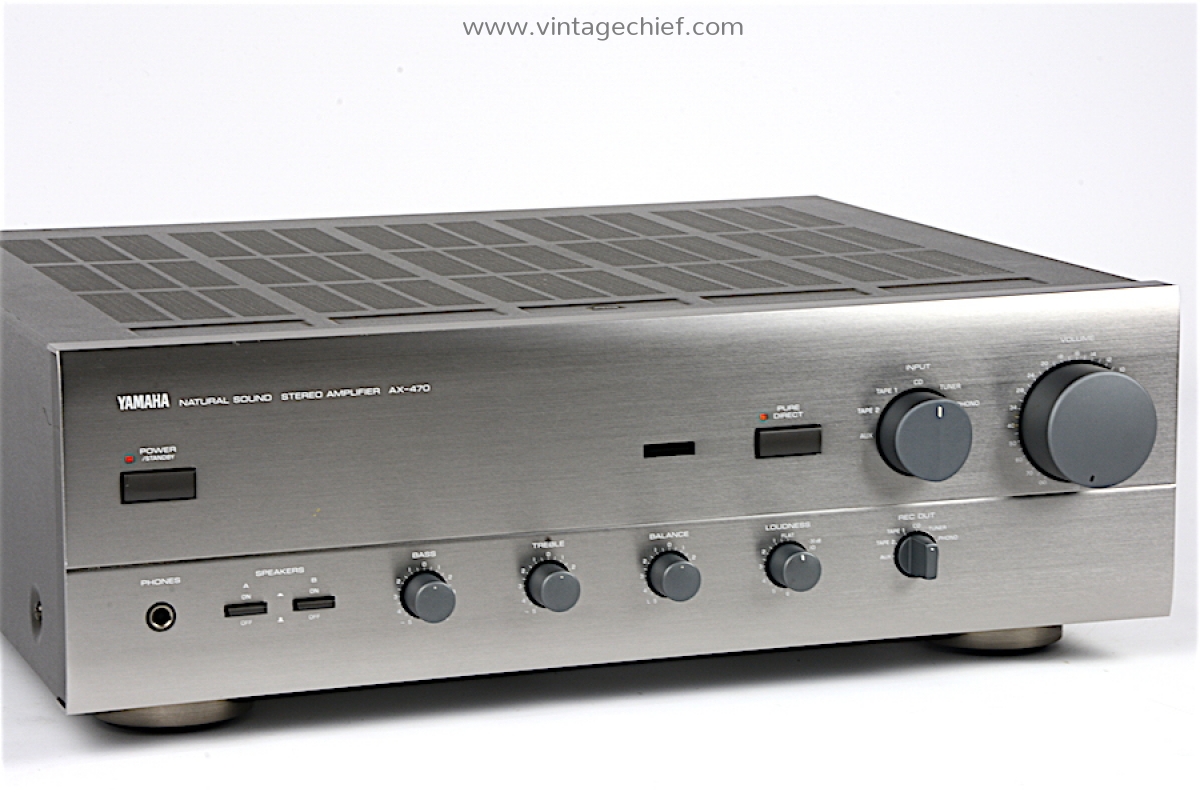 Yamaha AX-470 Natural Sound Stereo Amplifier | Titanium | 2 x 65