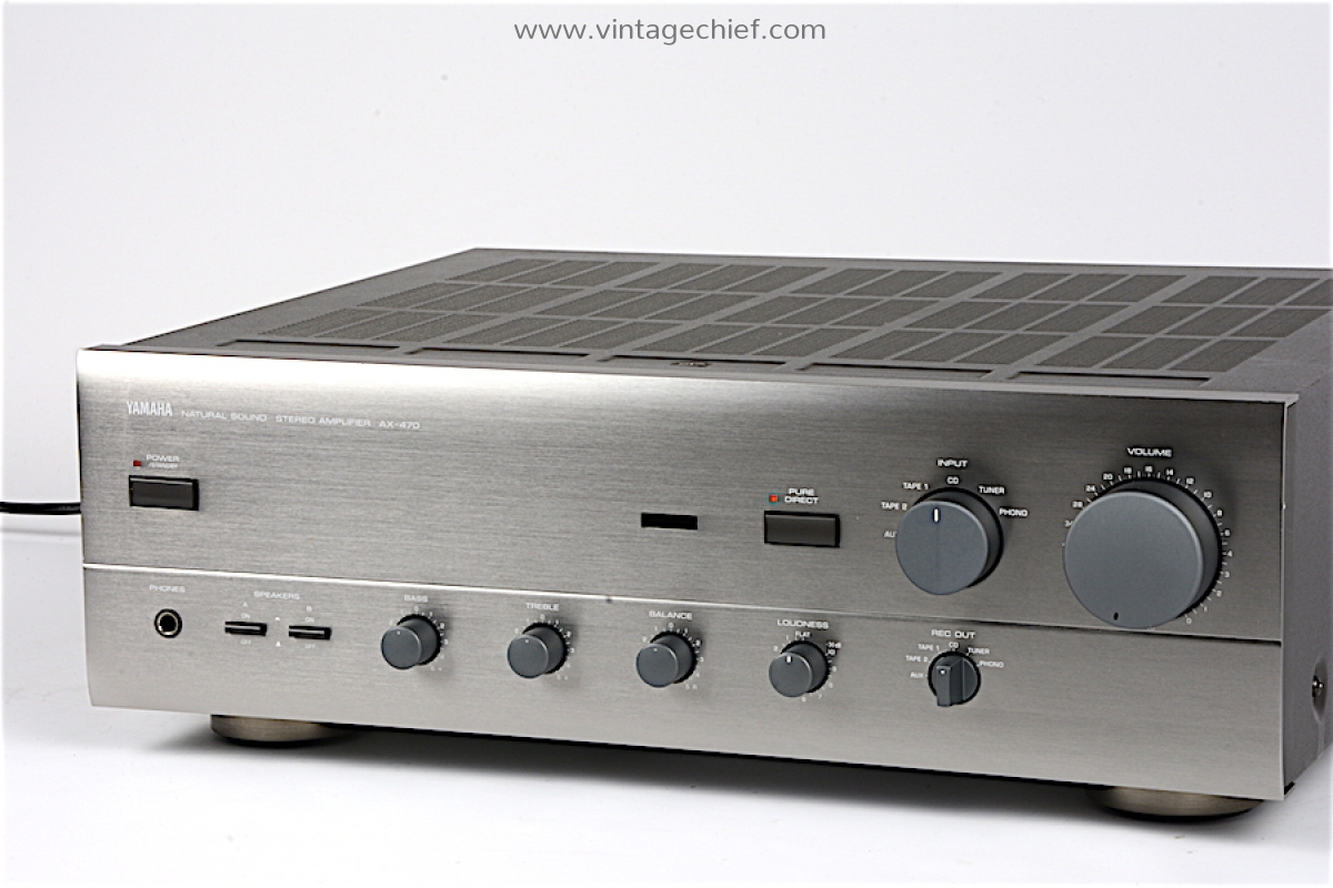 Yamaha AX-470 Natural Sound Stereo Amplifier | Titanium | 2 x 65