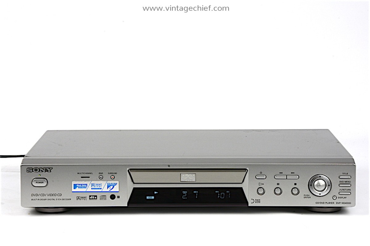 Sony Dvp Ns400d Cd Dvd Player Silver Dolby Digital Dts Decoders