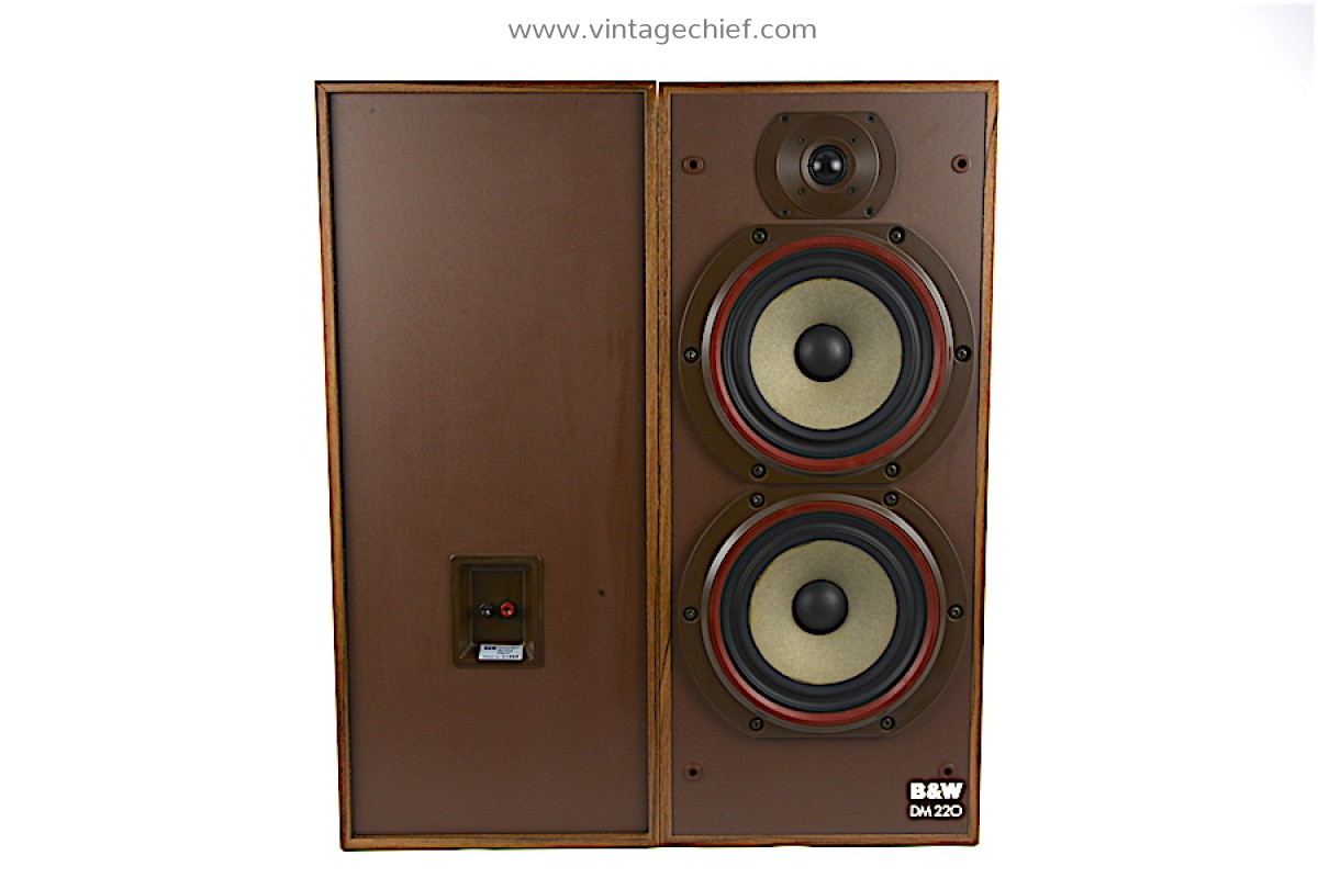 Classic Bowers Wilkins DM220 Speakers American Walnut