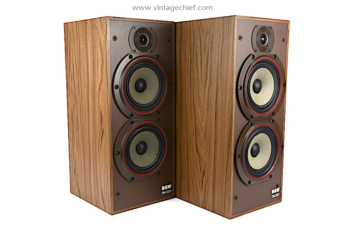 Classic Bowers Wilkins DM220 Speakers American Walnut