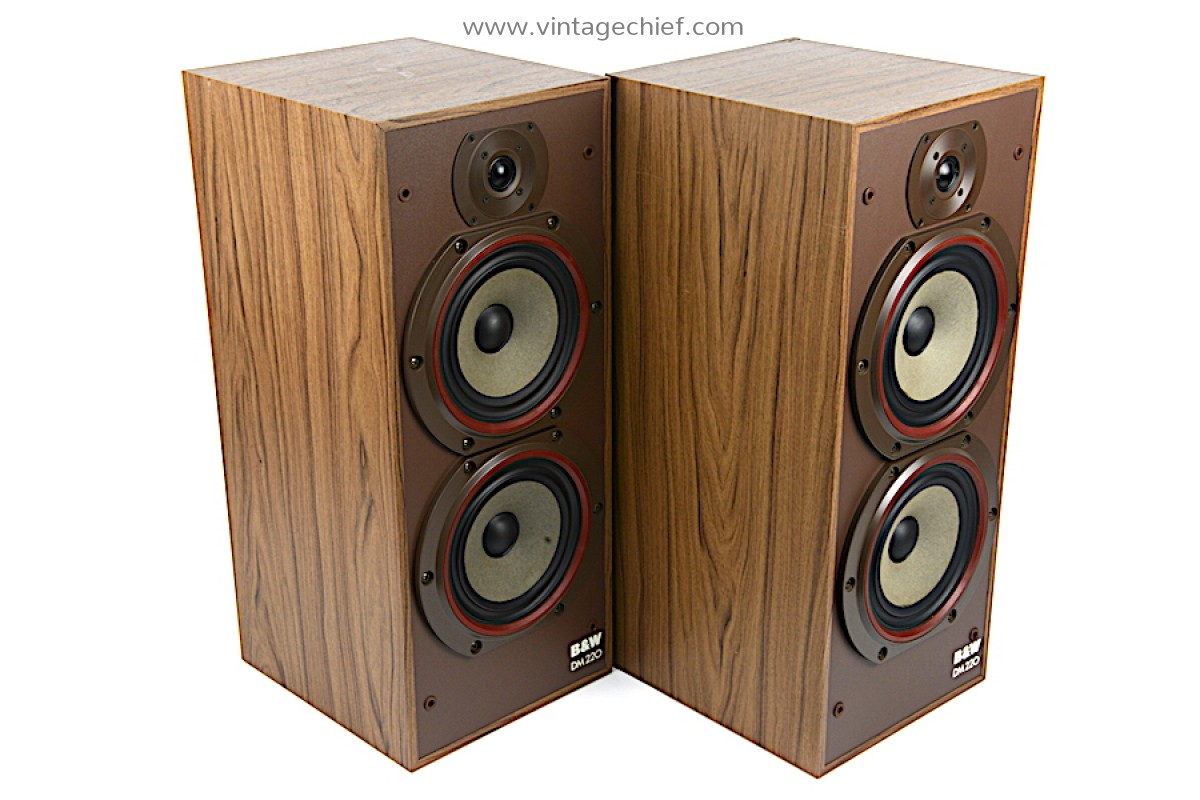 Classic Bowers Wilkins DM220 Speakers American Walnut
