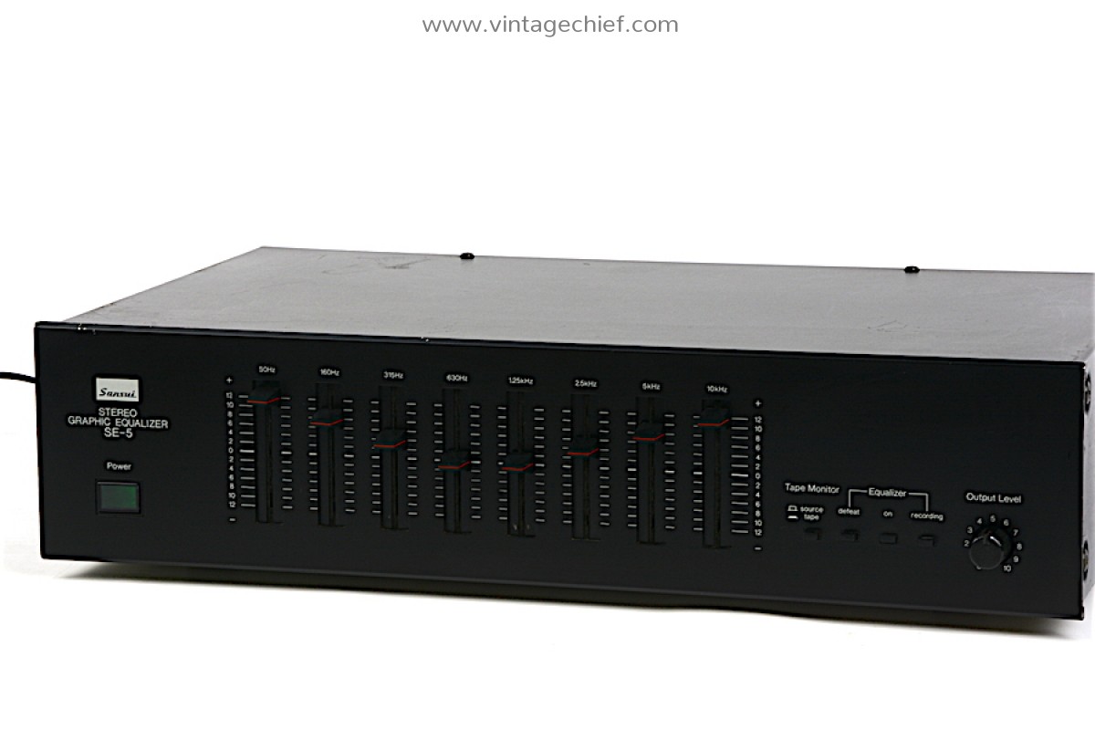 商品画像：Sansui SE-8 Stereo Graphic Equalizer Silver From Japan Fully 2