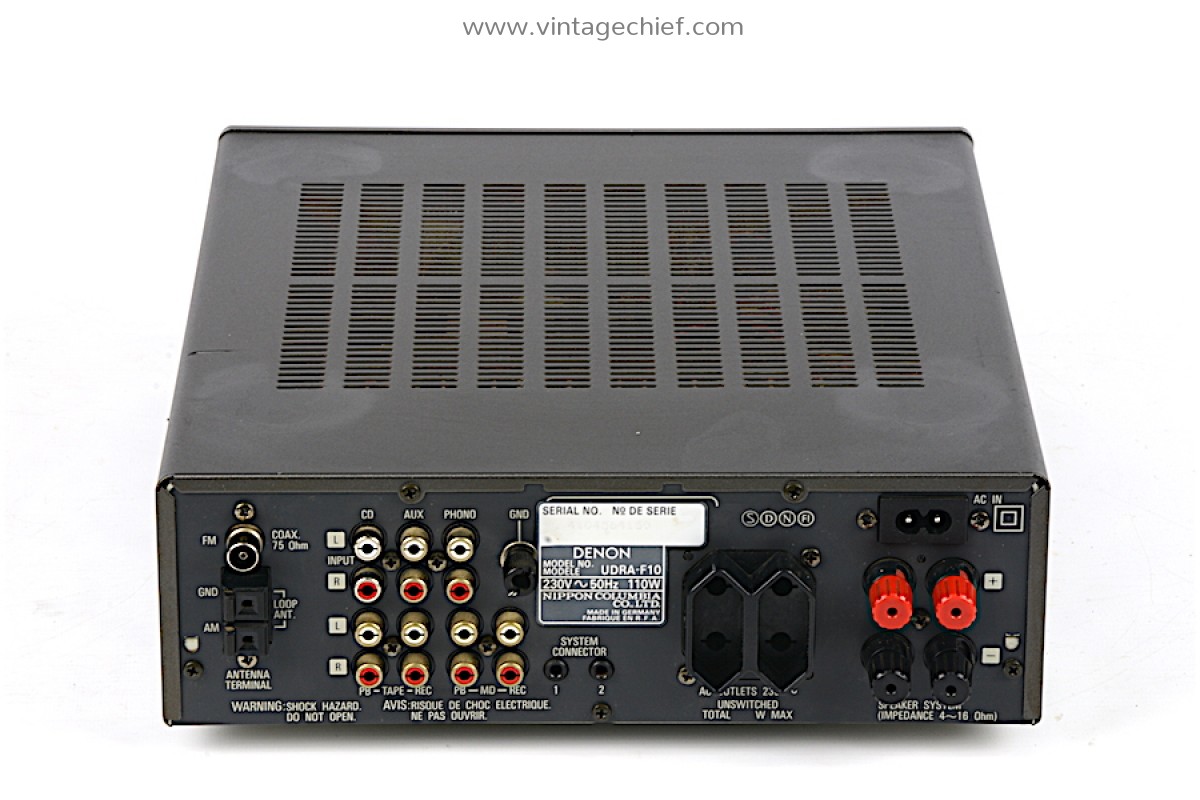 Denon UDRA-F10 Receiver | 2 x 50 Watt | Phono | Stereo