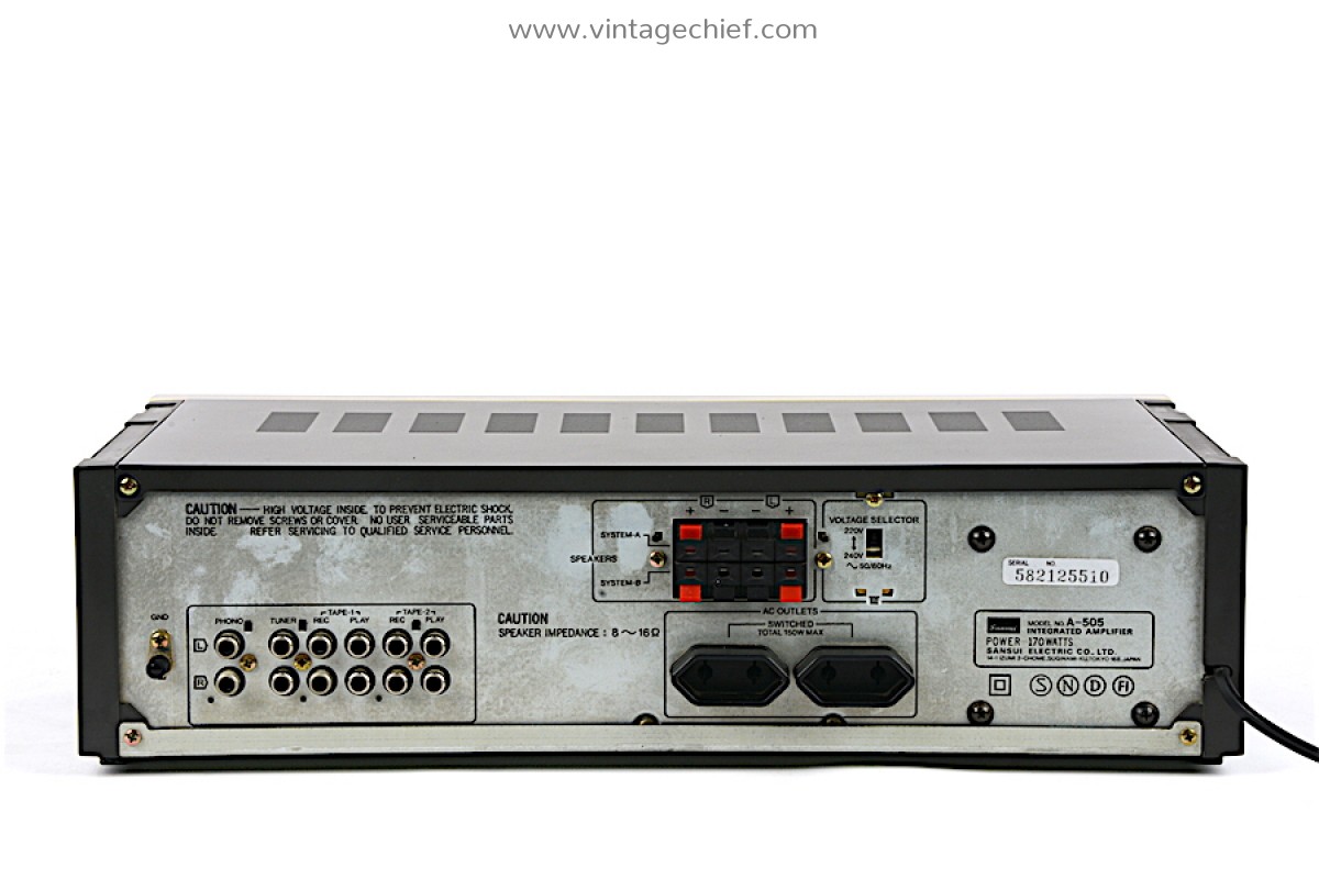 Sansui A-505 Integrated Stereo Amplifier | Stereo | Phono
