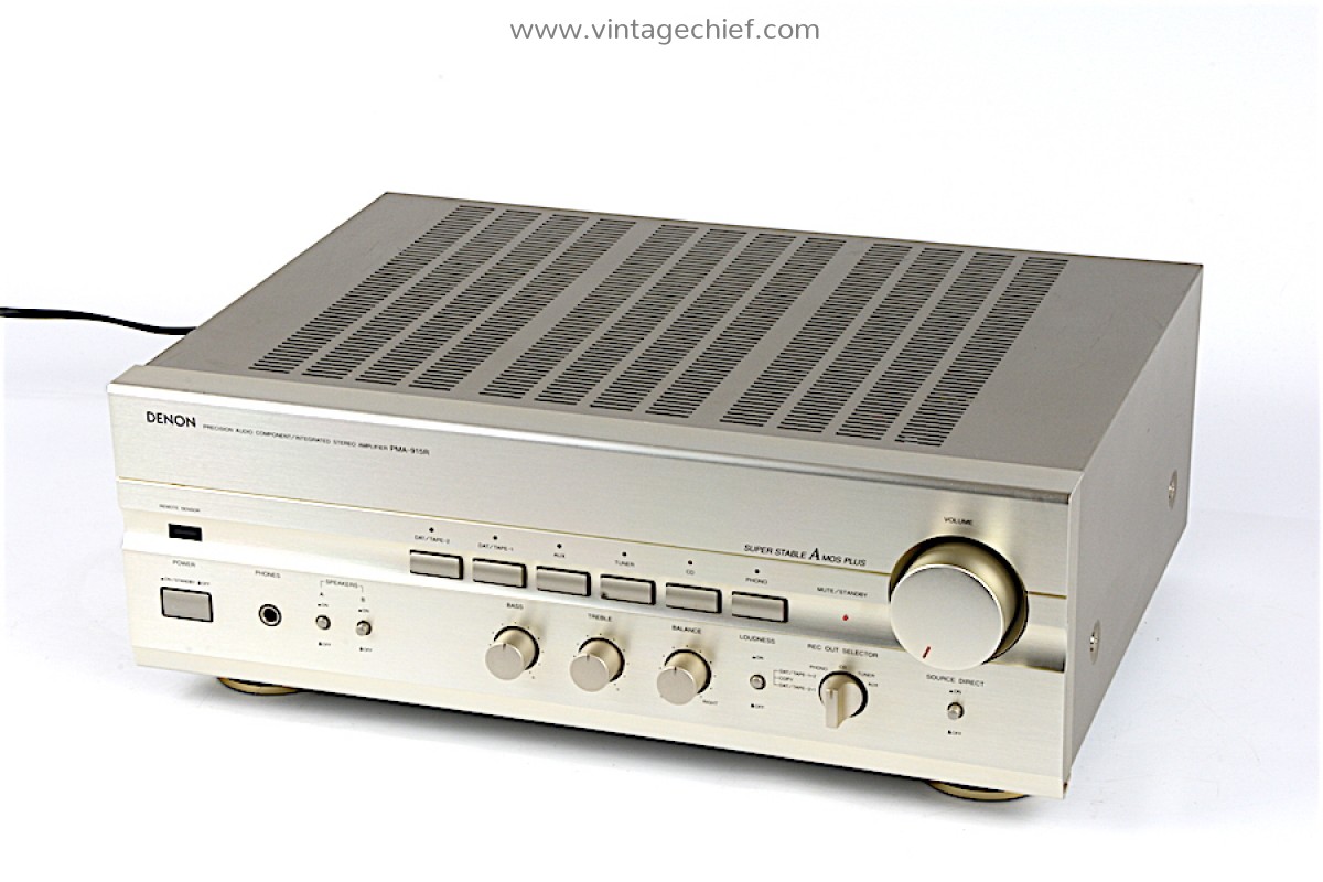 Denon PMA-915R Amplifier | 2 x 80 Watt | Phono MM MC | Champagne