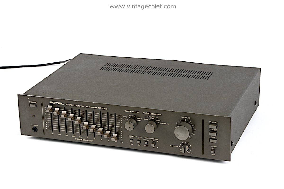 Rotel RC 1000 Preamplifier Built in 10 Band Octave Equalizer 2
