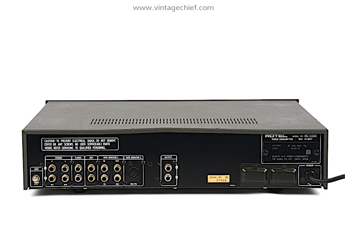 Rotel RC-1000 Preamplifier | Built-in 10 Band Octave Equalizer | 2