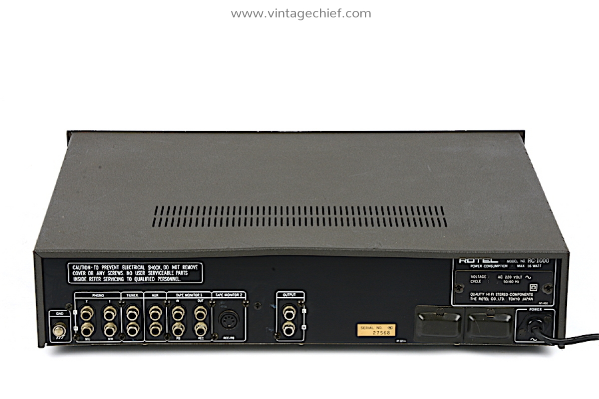 Rotel RC-1000 Preamplifier | Built-in 10 Band Octave Equalizer | 2 Phono  Inputs MM + MC | Stereo