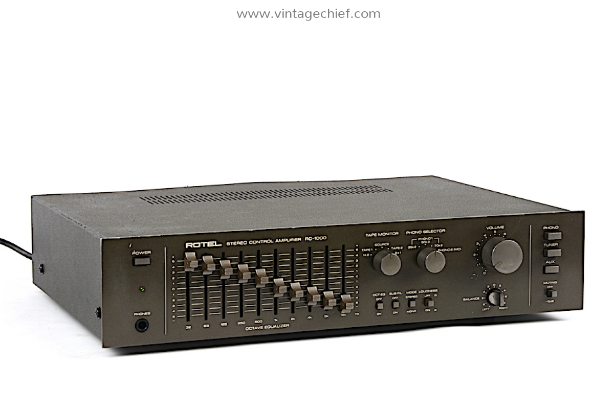 Rotel RC-1000 Preamplifier | Built-in 10 Band Octave Equalizer | 2