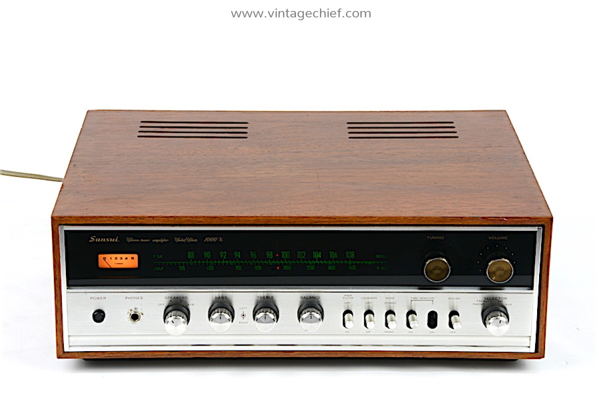 Sansui 1000X Receiver | Solid State | Wooden Case | Pre Out Sansui 1000X Receiver | Solid State | Wooden Case | Pre Out