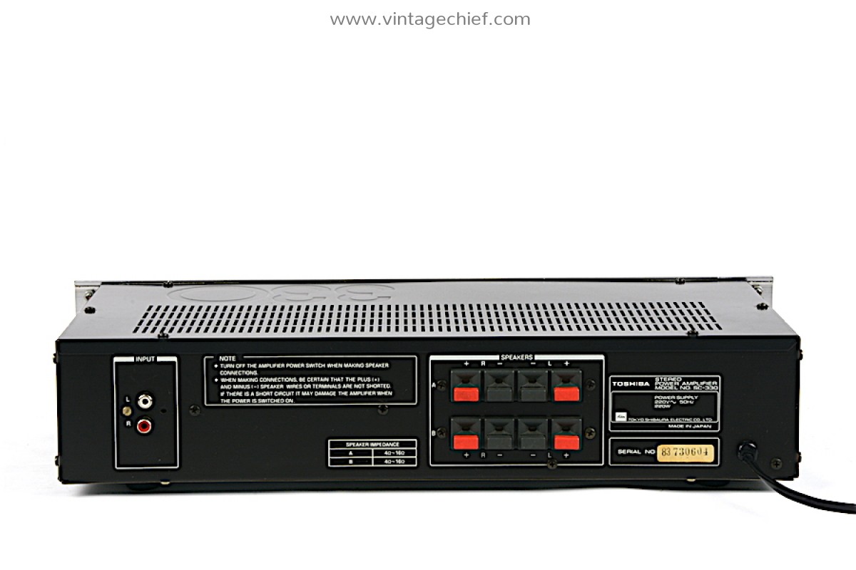 Toshiba SC-330 Power Amplifier | VU Meters | Stereo | Vintage