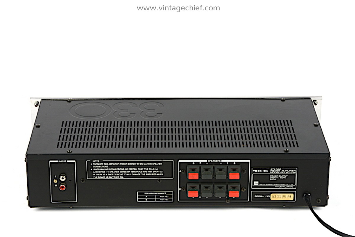 Toshiba SC-330 Power Amplifier | VU Meters | Stereo | Vintage