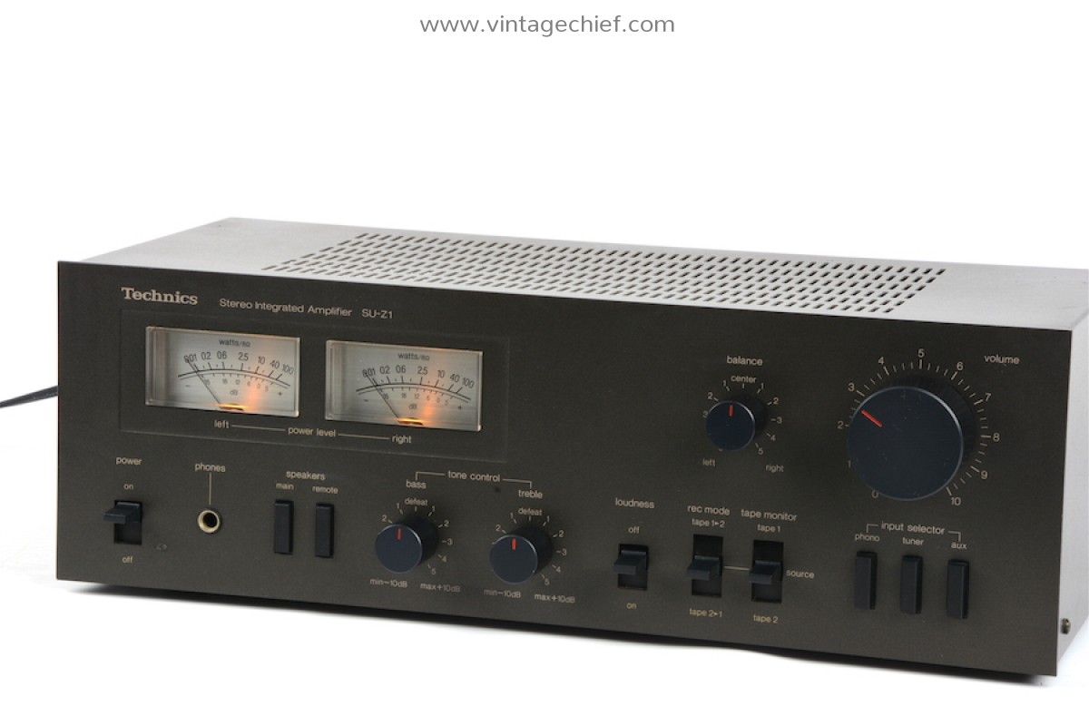 Technics SU-Z1 Amplifier | VU Meters | Serviced | Phono