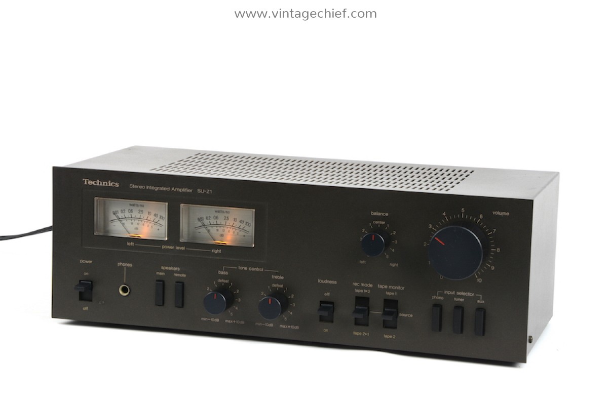 Technics SU-Z1 Amplifier | VU Meters | Serviced | Phono