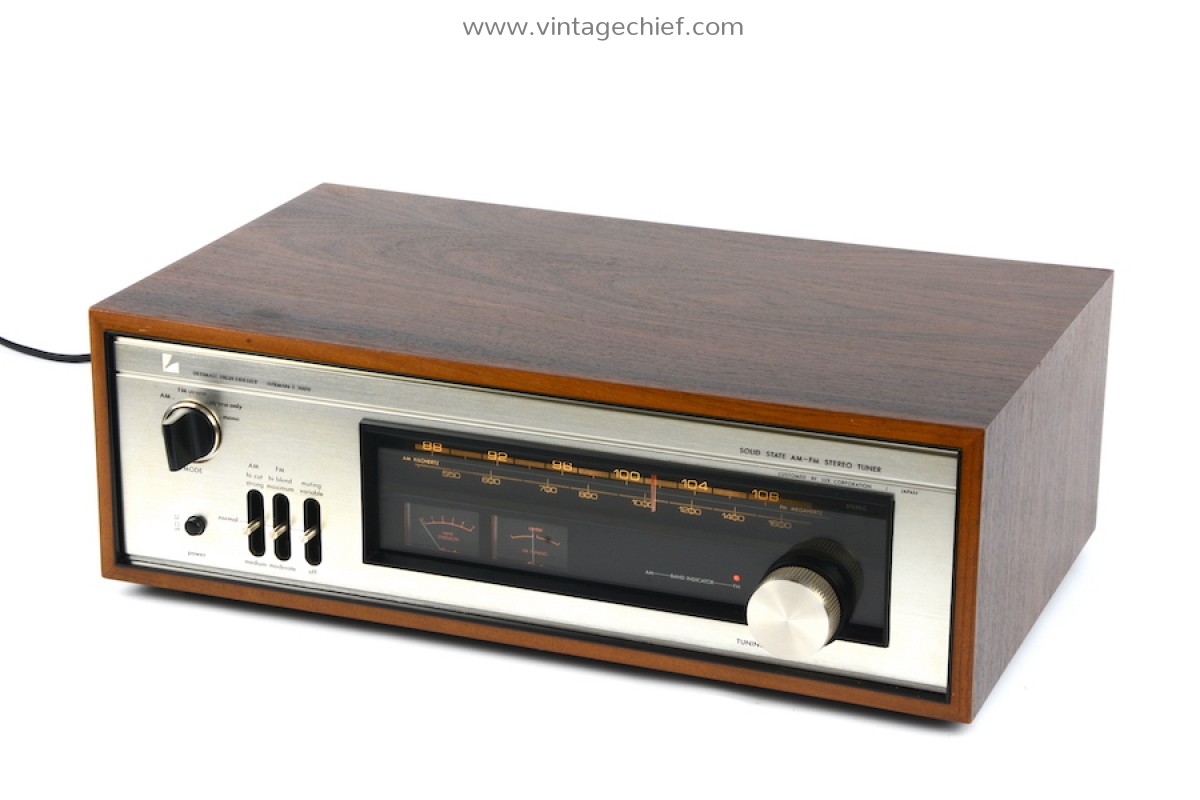 Luxman T-300V FM AM Tuner + Manual | Wooden Case | Vintage